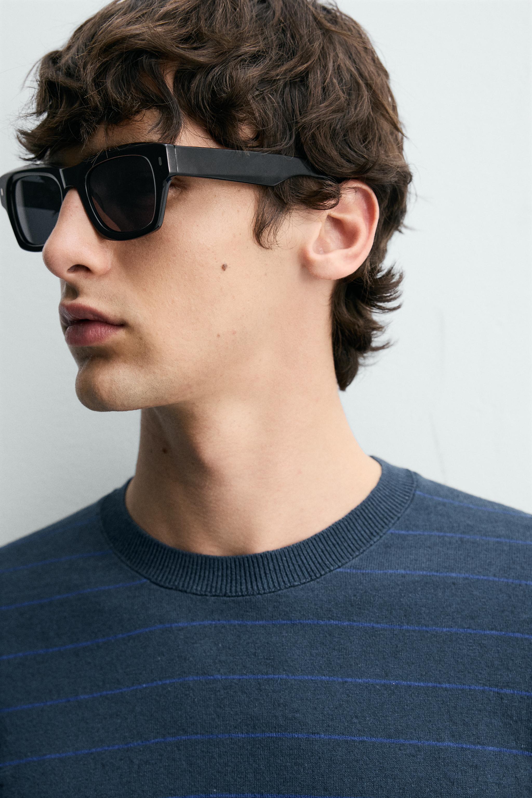 STRIPED COTTON LINEN BLEND KNIT T-SHIRT